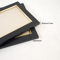 Decoración de Mesa de Madera con Grabado en Relieve, Impresión UV Ecológica, Personalizada, Minimalista, Creativa, en Negro y Dorado