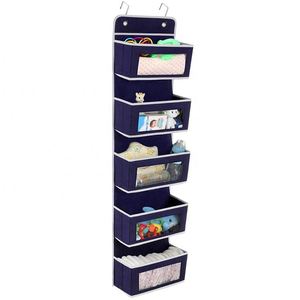 Organisateur suspendu bleu pour porte de placard, salle de bain, chambre de bébé - Product Image 1
