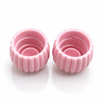 Vente en gros de bouchons à vis en plastique en forme d'ananas de 24 mm, décoratifs, à nervures, pour l'emballage de produits cosmétiques et de soins personnels