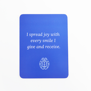 Cartes de méditation d'affirmation imprimées personnalisées pour le soulagement du stress, logo brodé pour les familles - Product Image 5