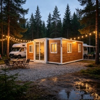 Maison conteneur extensible de 20 pieds, bien conçue, pour villa familiale en milieu rural