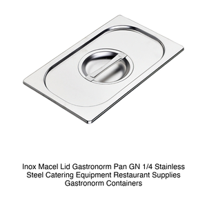 Tapa Inox Macel para Gastronorm Pan GN 1/4, Acero Inoxidable, Equipo de Catering, Suministros para Restaurantes, Contenedores Gastronorm - Product Image 2
