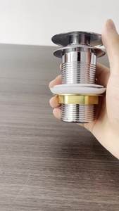 Moderne RVS gootsteenafvoer 3 inch zinklegering veer OEM messing vloerput voor keuken zeef flesafvoer - Product Image 5