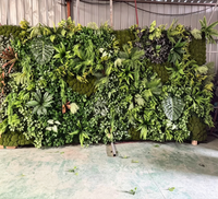 Haie de buis artificielle en plastique, gazon synthétique, plante artificielle pour mur