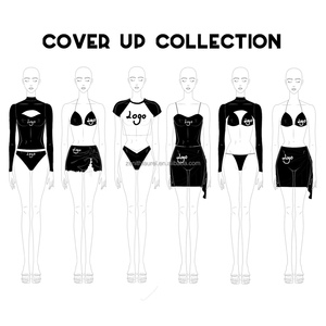 T Shirt gonna Sexy Mini lusso tre 3 pezzi costume da bagno personalizzato Bikini Set costume da bagno costumi da bagno mare donna con Cover <span class=keywords><strong>Up</strong></span> - Product Image 2