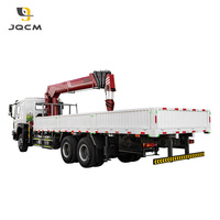 Grue JQCM vente chaude 8 tonnes, 12 tonnes, 16 tonnes 6X4 grue télescopique grue mobile hydraulique grue montée sur camion exportation mondiale