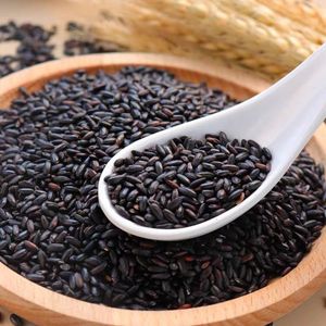 Riz noir entier naturel biologique cru non cuit, riz brun noir 100% pur, sans OGM, aliment santé, nutrition - Product Image 5