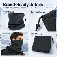 Cache-cou polaire ajustable personnalisé, doux, coupe-vent, cache-visage d'hiver pour le ski, le cyclisme et les activités de plein air, accessoire de marque, ligne OEM
