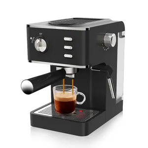 2024 yeni Espresso kahve makinesi Latte & Cappuccino makinesi 20 Bar pompa basıncı süt köpürtücü buhar değnek