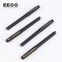 Cadeaux promotionnels, stylo gel en plastique avec logo, 0,7 mm, écriture fluide, publicité, stylo gel noir personnalisé