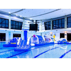 Sistema de Pista de Obstáculos Inflable para Piscinas, para Resorts y Parques Acuáticos, Juguetes Inflables de Tiburón para Piscinas - Product Image 1