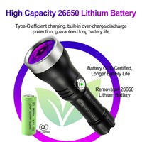 Lampe torche d'inspection UV 365nm en acier inoxydable durable 333, logo personnalisé, détecteur de fuites industriel professionnel, service OEM ODM