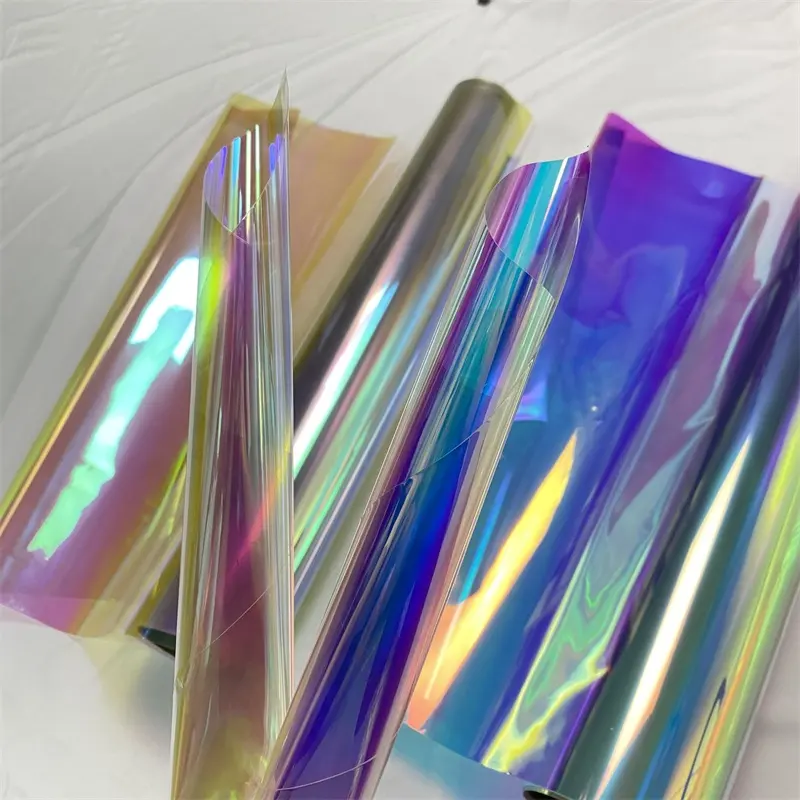 PET PVCAnti scratch Commercial Building Decorative Films Office Window Film Holographic Decoration Rain Window Glass Film