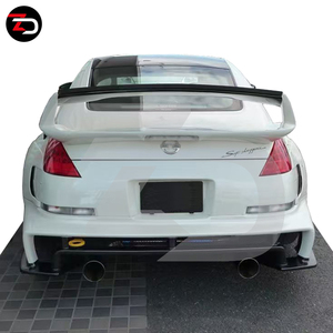 Bộ body kit kiểu dáng rộng AMS, lắp vừa khít, bao gồm cản trước, ốp vè bánh xe trước, khuếch tán sau, cánh gió cốp sau, ốp sườn xe dành cho 350Z <span class=keywords><strong>Z33</strong></span> - Product Image 5