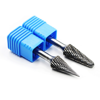 Fraise rotative électrique en carbure de tungstène Strawberries, tige de 1/4 pouce, forme cylindrique et sphérique, polie, personnalisable OEM, pour podologie