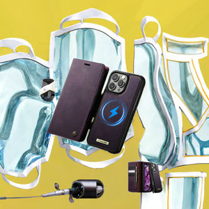 Étui <span class=keywords><strong>de</strong></span> <span class=keywords><strong>protection</strong></span> en cuir PU intégral le plus vendu pour <span class=keywords><strong>11</strong></span> Pro Max - Design portefeuille avec porte-cartes amovible - Product Image 3