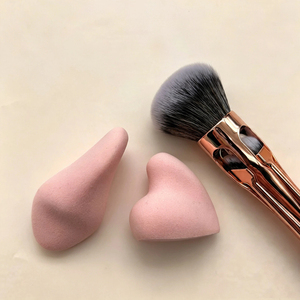 Éponge de maquillage YRX en forme de cœur irrégulière, végane, sans latex, personnalisée, rose, écologique, douce, réutilisable - Product Image 3