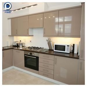 Top nhà sản xuất Tủ thiết kế hiện đại đảo sơn mài nội thất nhà bếp biệt thự Modular tủ gỗ tùy chỉnh tủ bếp - Product Image 6