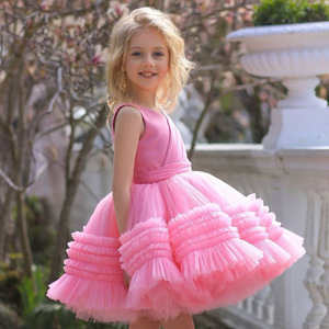 # QZ-FD605 Nouvelle Collection 2022 Robes d'Anniversaire pour Bébé Fille, Modèles de Robes pour Filles, Robes d'Été pour Filles en Stock - Product Image 4