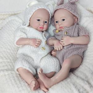 Venta al por mayor de alta calidad Bebes Soft Weighted <span class=keywords><strong>Reborn</strong></span> Baby Dolls Soft Silicone <span class=keywords><strong>Twins</strong></span> Boy and Girl - Product Image 6