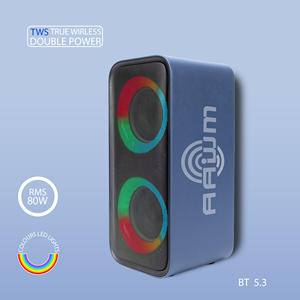 Hot 2025 New kép 6.5 inch loa <span class=keywords><strong>karaoke</strong></span> ngoài trời cho 5.3 điều khiển từ xa RMS 80 Wát công suất lớn pin lithium RGB LED - Product Image 6