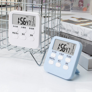 Ancient Poets Kitchen <b>Timer</b> 120 Min LCD Display With Temperature Alarm Easy Operation Rectangle Shape - Product Image 2