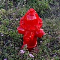 Ornement en résine pour hydrant de pompiers « POUR CHIENS DE FAIRE LEUR BESOIN » avec un chiot mignon, décoration de jardin d'extérieur pour pelouse, cadeau sur le thème des animaux pour les amoureux des chiens