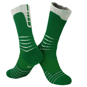 LINGTU logo personalizzato sublimazione meias calze da corsa sportive ad alta elasticità calzino a compressione da basket per uomo