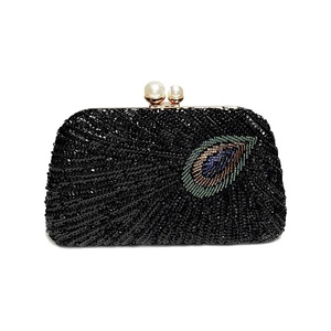 Bolso de Mano Tipo Clutch con Lentejuelas y Cuentas para Mujer, Estilo Vintage Brillante de los Años 20, Bolso de Noche con Diseño de Pavo Real, Bolso de Mano de Lujo para Bodas y Novias - Product Image 1