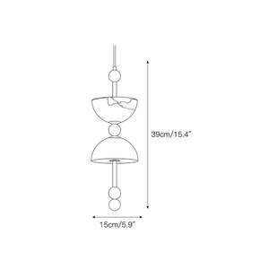 Luxury Modern Lyra Alabaster Pendant Lamp Solid Brass Hanging <b>Light</b> Fixture for High-End <b>Dining</b> Room Living Project - Product Image 4