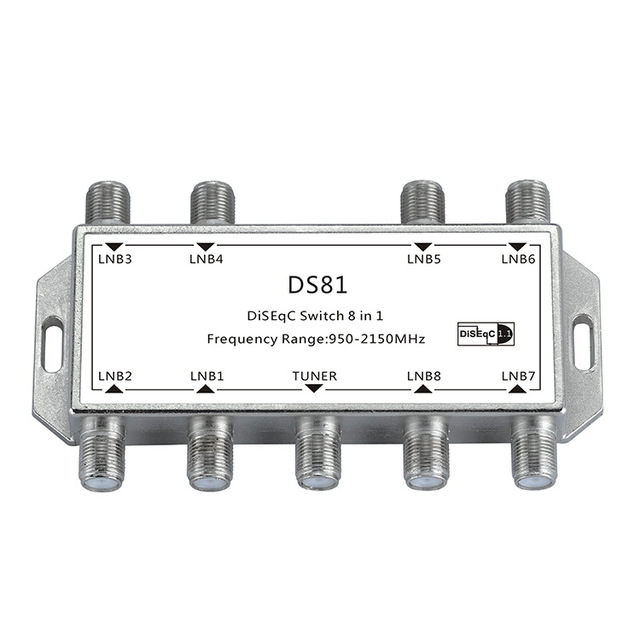 JS-08A DiSEqC8 * 1 1.1 Version Eight in One Out Toggle Switch