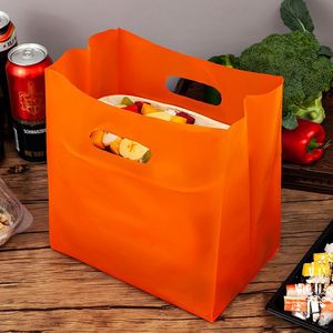 Borsa da asporto con Logo personalizzato per fast food da asporto da asporto spessita in plastica usa e getta per borse da ristorante - Product Image 4