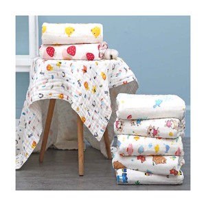 Odem Tùy Chỉnh Thiết Kế 6 Hai Lớp Ấm Cúng In Leopard Muslin Sang Trọng Chăn Bộ Đồ Giường Swaddle Chăn Cho Bé - Product Image 1