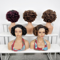 Perruque Bob Lace 4x4 TS, Ondulations Souples, 8 Pouces, 100% Cheveux Humains Vierges pour Femmes Noires, Aspect Naturel