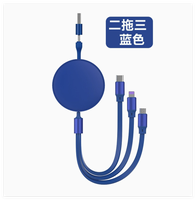 Câble de charge rapide rétractable USB vers Type C 100W 3 en 2, logo personnalisé, cadeau d'entreprise promotionnel haut de gamme, logo personnalisé