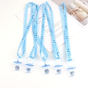 Attache-tétine imprimée avec ruban pour bébé garçon et fille, chaîne de sucette anti-perte, laisse pour tétine, cadeau de fête de naissance pour nouveau-né - Product Image 6