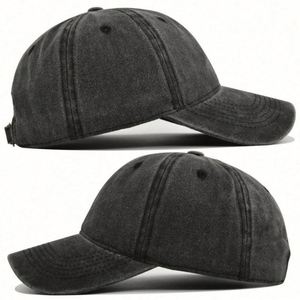 Gorras de Béisbol Lisas al por Mayor, sin Estructura, con Logotipo Bordado en 3D Personalizado, de 6 Paneles, de Algodón Lavado, Deportivas, Unisex, Ajustables, Estilo Dad Hat - Product Image 4