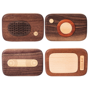 2023 Factory direct 4 Shape Baby Tooth Box ,Wooden Kids Keepsake Organizer for Baby Teeth, Cute Children Tooth Container