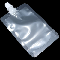 Pochettes à bec verseur personnalisées de 50 ml à 2100 ml, entièrement transparentes, imprimées en héliogravure, en PET/PE de qualité alimentaire, pour eau potable, tequila, bière