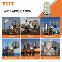 YDT M20 Presse-étoupe blindé en laiton à double compression, connecteur étanche antidéflagrant IP68
