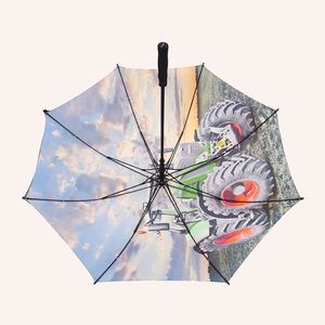 Parapluie de golf de luxe grand format 30 pouces, coupe-vent, avec impressions numériques promotionnelles du logo - Product Image 4