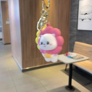 2025 Creative Cartoon <b>Cute</b> <b>Doll</b> Women's Luggage Small Pendant Kawaii Gift Silicone Sunflower Head Cover Cat Keychain - Product Image 5