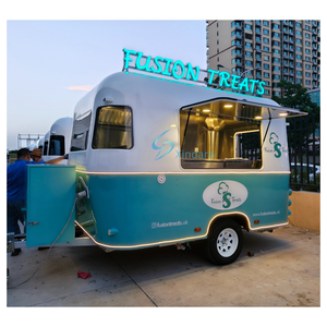 Camion de nourriture de remorques mobiles de crème glacée le plus populaire à <span class=keywords><strong>vendre</strong></span> Australie avec cuisine entièrement équipée - Product Image 2