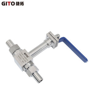 Vanne à boisseau sphérique manuelle cryogénique haute performance GITO, en acier inoxydable haute pression, conception à passage direct pour GNL - Product Image 5