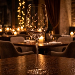 Verre à vin Crystal Coast moderne transparent à long pied, motif étoile, multifonctionnel, facile à nettoyer, compatible lave-vaisselle, idéal pour les cadeaux et la bière - Product Image 3