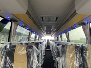 Роскошный автобус Shaolin длиной 11 м с новым дизельным двигателем для общественного транспорта, стандартное переднее положение стандарта евро 5 - Product Image 5