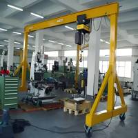 Mini-grue portique électrique pivotante de 2 tonnes, levage et déplacement faciles pour applications d'atelier et de construction, neuve