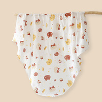 Couverture en mousseline pour bébé, respirante, 2 plis, motifs de dessins animés, 100% coton, couverture d'emmaillotage, couverture pour nouveau-né
