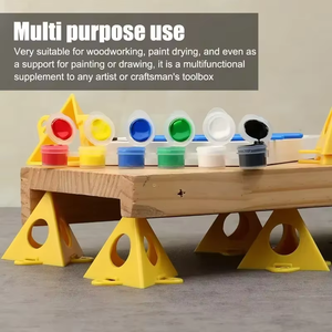 Ripiano personalizzabile 10 pz fai da te triangolare di plastica rastremata per la lavorazione del legno <span class=keywords><strong>supporto</strong></span> OEM/ODM vernice da disegno a spruzzo - Product Image 5