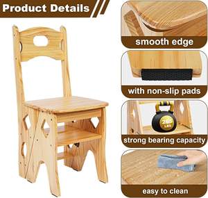 <span class=keywords><strong>Escalera</strong></span> <span class=keywords><strong>de</strong></span> <span class=keywords><strong>madera</strong></span> <span class=keywords><strong>plegable</strong></span> <span class=keywords><strong>de</strong></span> 4 peldaños, silla <span class=keywords><strong>escalera</strong></span> sólida, soporte <span class=keywords><strong>de</strong></span> exhibición <span class=keywords><strong>de</strong></span> <span class=keywords><strong>madera</strong></span>, estante para flores, para interior - Product Image 5